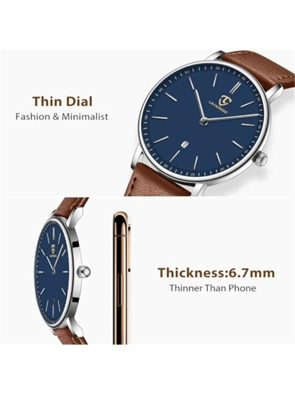 Watch, Mens Watch, Minimalist Fashion Simple Wrist Watch Analog Date